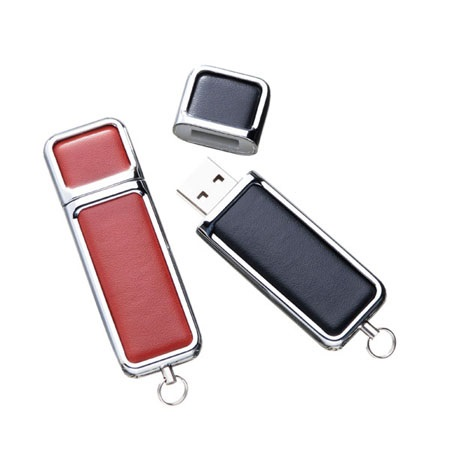 CARCAÇA PEN DRIVE DE COURO COM TAMPA