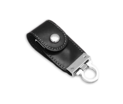 CARCAÇA PEN DRIVE CHAVEIRO DE COURO